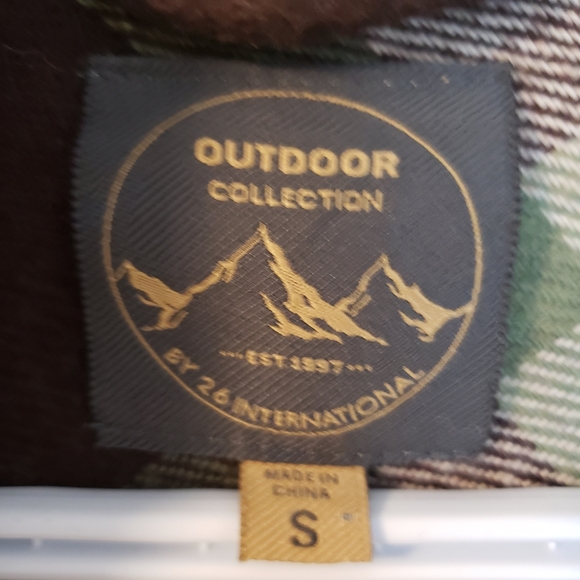 Outdoor Collection Plaid Jacket-Button Closer Outdoor Coat pockets Overlay - Picture 3 of 8